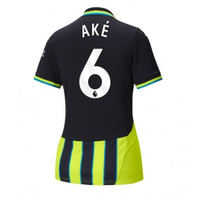 Manchester City Nathan Ake #6 Borta Kläder Dam 2024-25 Kortärmad